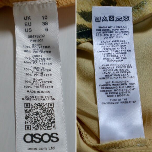 ASOS US 6* Gathered Waist Blouson Sleeve Chiffon Romper Leopard Print - Picture 9 of 11